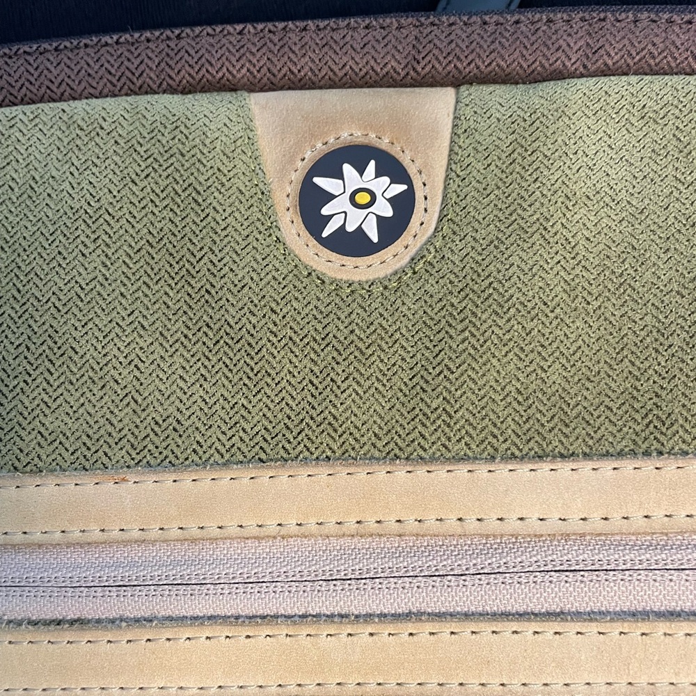 Sherpani Padded Laptop Sleeve Bag Shoulder Strap Front Zipper Green - Picture 4 of 13